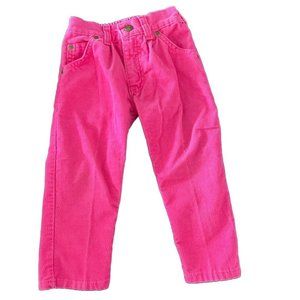 Vintage Oshkosh B’gosh Bubble Gum Paint Corduroy Pants Size 3T